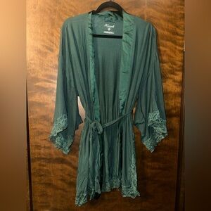 VS Green Lace Trim Robe